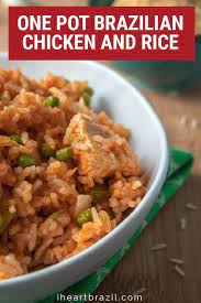 One Pot Brazilian Chicken And Rice Galinhada Recipe Recipe Brazilian Dishes Brazilian Chicken Recipes
