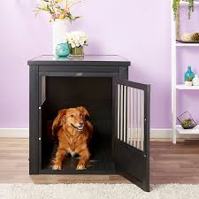 Buy New Age Pet Ecoflex Single Door Furniture Style Dog Crate End Table Espresso X Large At Chewy Com Free Shipping And The B