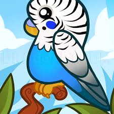 Now draw the eye by making a circle just behind the beak. How To Draw A Cartoon Parakeet Step By Step Drawing Guide By Dawn Dragoart Com