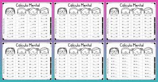 Trata de calcular mentalmente estas operaciones matemáticas. Calculo Mental Imagenes Educativas