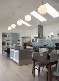 kitchen: globe pendant lights in