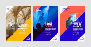 Find & download free graphic resources for poster. Creation Of The Logo And Graphic Charter Of The City Of Nevers City Branding Education Poster Design Poster Design