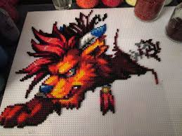 It will run about 8x10 and will look awesome in an 8x10 frame or larger with a matte. Nanaki Red Xiii Wip 1 By Aenea Jones On Deviantart Perler Bead Art Bead Art Hama Beads Patterns