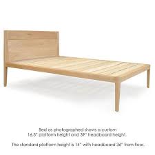 Maple Platform Bed No 1 Bed Frame Modern Solid Wooden Etsy Modern Wood Bed Solid Wood Design Wooden Platform Bed