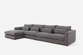 Alfie Extended Chaise Sectional Sofa Checked Gray Right Facing Castlery In 2021 Sectional Sofa Castlery Sofa