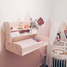 Wandcommode Plaatsbesparende Verzorgingstafel Unicorns Fairytales Babykamer Decoratie Commode Babykamer Inrichting