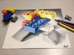 Lego Colored Pencil Drawing High School Art Projects Art Lessons Middle School Colored Pencil Drawing