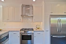 subway tile backsplash transitional