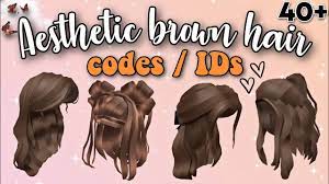 But here we will explain you how to do it if the developers decide to introduce codes again. 40 Aesthetic Brown Hair Codes Ids For Bloxburg Girls Boys New Brunette Hair Decals Roblox Youtube