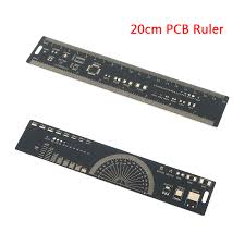 Us 2 88 31 Off 20cm Pcb Ruler Electronic Engineers Measuring Tool Reference Chip Ic Smd Diode Transistor Package Electronic Stock Protractors In