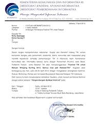 7 Contoh Format Surat Permohonan Narasumber Berbagai Acara Doc