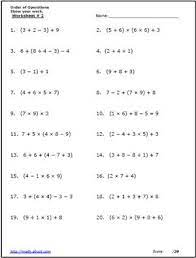 Math for week of july 19. Use These Free Algebra Worksheets To Practice Your Order Of Operations Algebra Worksheets 8th Grade Math Worksheets Free Algebra