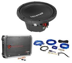 This kit includes everything you need to install a subwoofer in your car, including a remote control. Memphis Audio Srx1040 10 400 Watt Srx 4 Ohm Car Subwoofer Amplifier Amp Kit Walmart Com Walmart Com