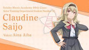 Revue Starlight Re LIVE] Seisho Music Academy Claudine Saijo  self-introduction video - YouTube