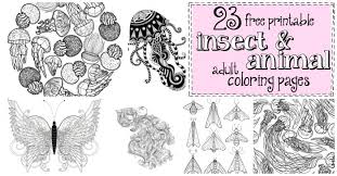 40+ easy animal coloring pages for printing and coloring. 23 Free Printable Insect Animal Adult Coloring Pages Nerdy Mamma