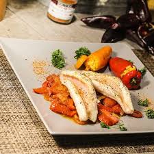 Rascasse A La Piperade Et Ses Poivrons Farcis Au Risotto Recettes Pour Diabetiques Et Dietetiques Recette Poivrons Farcis Recettes Pour Diabetiques Recette