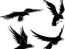 Grundge Crows Art Print Toonerman Art Com Crow Images Crow Flying Crows Drawing