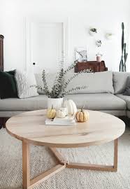 Whether your style is scandinvanian or modern, this table is a great place for your candles and plants. Simple Fall Home Decor