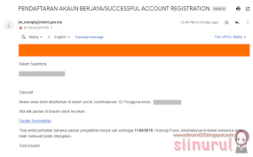 Search job opportunities in malaysia: Kod Verifikasi Salah Pendaftaran Spp Tidak Berjaya Sii Nurul Menulis Untuk Berkongsi