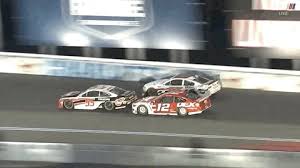 Multiple driver to crew communications were interrupted by an obnoxious nascar fan. Top Gifs Nascar Cup Series Races At Charlotte Nascar