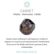 Garnet Healing Crystal For Vitality Motivation And Libido Crystal Healing Stones Crystal Healing Crystals And Gemstones