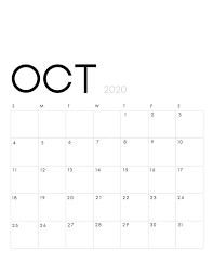 Download 2019 calendar printable, blank calendar, templates and holidays easily from our website. October 2020 Monthly Calendar Weekly Template Ko Fi Where Creators Get Donations From Fans With A Buy Me A Coffee Page