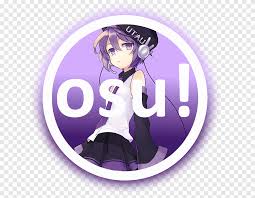 | see more about anime, icon and anime girl. Osu Game Computer Icons Logo Anime Purple Game Png Pngegg