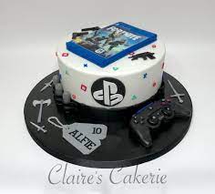 5 out of 5 stars. Ps4 Themed Cake For A 10th Birthday Claire S Cakerie Facebook