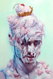 Ivan Alifan S Provocative Dessert Laden Portraits Art Figurative Artists Art Painting