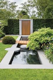 Artistic Water Feature Using Concrete And Wood Adamchristopherdesign Co Uk Gartengestaltung Landschaftsdesign Garten