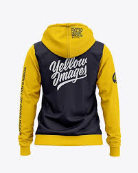 Download Women S Full Zip Hoodie Back View Of Hooded Sweatshirt In Apparel Mockups On Yellow Images Object Mockups Crewneck Sweatshirt Women Hoodies Men Pullover Full Zip Hoodie