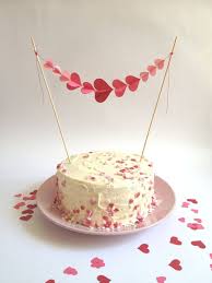 3d Cake Topper Cake Bunting Red And Pink Hearts Baby Birthday Hearts Red Pink 3d Kids Party Decor Wedding Decor Va 3d Cake Toppers Diy Cake Topper Cake Bunting