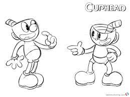 Cuphead and mugman coloring pages | cuphead coloring pages in. Cuphead And Mugman Coloring Pages Coloring Pages 2019 Coloring Home