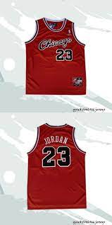 Clothing 158964 Michael Jordan 23 Red Chicago Bulls 23 Chicago Retro Basketball Jersey Buy It Now Only 25 99 On Jersey Chicago Bulls Basketball Jersey