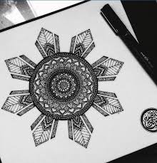Black And White Filipino Flag Tattoo Philippine Sun Mandela Tattoo Filipino Tattoos Mandela Tattoo Traditional Filipino Tattoo