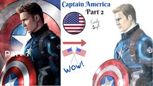 Like superman, captain america is a man without his own people. How To Draw Captain America For July 4th Subscriber S Special Part 2 Youtube