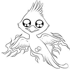 Please note that this is a. Cute Chibi Phoenix Coloring Page Netart