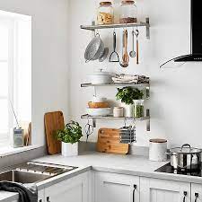 It can also be used in a bathroom or on a desk. Goodhome Datil Chrome Effect Steel Wall Organiser Shelving Diy At B Q