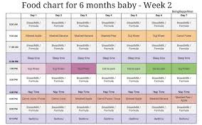 Indian Food Chart For 6 Months Baby Being Happy Mom Baby