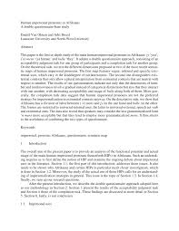 Pdf Human Impersonal Pronouns In Afrikaans A Double Questionnaire Based Study