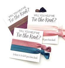 Bridesmaid Proposal Will You Help Me Tie The Knot Etsy Bridesmaid Proposal Bridesmaid Hair Ties Bridesmaid