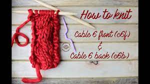 From sweaters to scarves, the cable stitch is one of the most popular ways to add decoration to your knitting. Cable 6 Front C6f Cable 6 Back C6b Tutorial