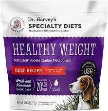Switching from a commercial diet to a homemade diet, or even varying the ingredients in a homemade diet, can cause some dogs gastrointestinal upset. Dr Harvey S Specialty Diet Healthy Weight Beef Recipe Human Grade Dehydrated Dog Food With Beef 5 Pounds Kitchen Dining Amazon Com