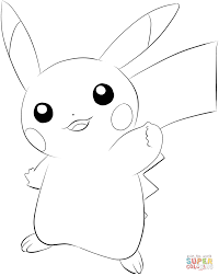 Pikachu Super Coloring Pokemon Coloring Pages Pikachu Coloring Page Pokemon Coloring