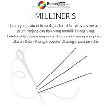 Umumnya ukuran jarum untuk pengobrasan lebih pendek. Mengenal Jenis Jarum Jahit Dan Jarum Tangan Bahankain Com