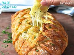 Pan Crujiente De Queso Y Ajo Pan De Ajo Con Queso Crujiente De Queso Pan Relleno