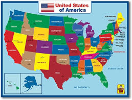 Looking for free printable united states maps? Amazon Com Uncle Wu United State Map Wall Poster For Kids Double Side Educational Poster For Classroom Home 18 X 24 Inch Laminated Waterproof Posters Prints