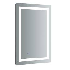 Scroll for 19 inspiring bathroom mirror ideas. Fresca Santo 24 In W X 36 In H Frameless Rectangular Led Light Bathroom Vanity Mirror Fmr022436 The Home Depot