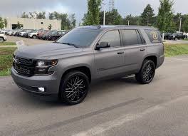 Matte Metallic Charcoal Tahoe Chevy Tahoe Tahoe Car New Suv