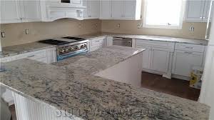 This versatile and chic shade from brazil has a snowy sheen accented by dark veining in hues of blue and. White Ice Granite Kitchen And Outdoor Countertops From United States Stonecontact Com